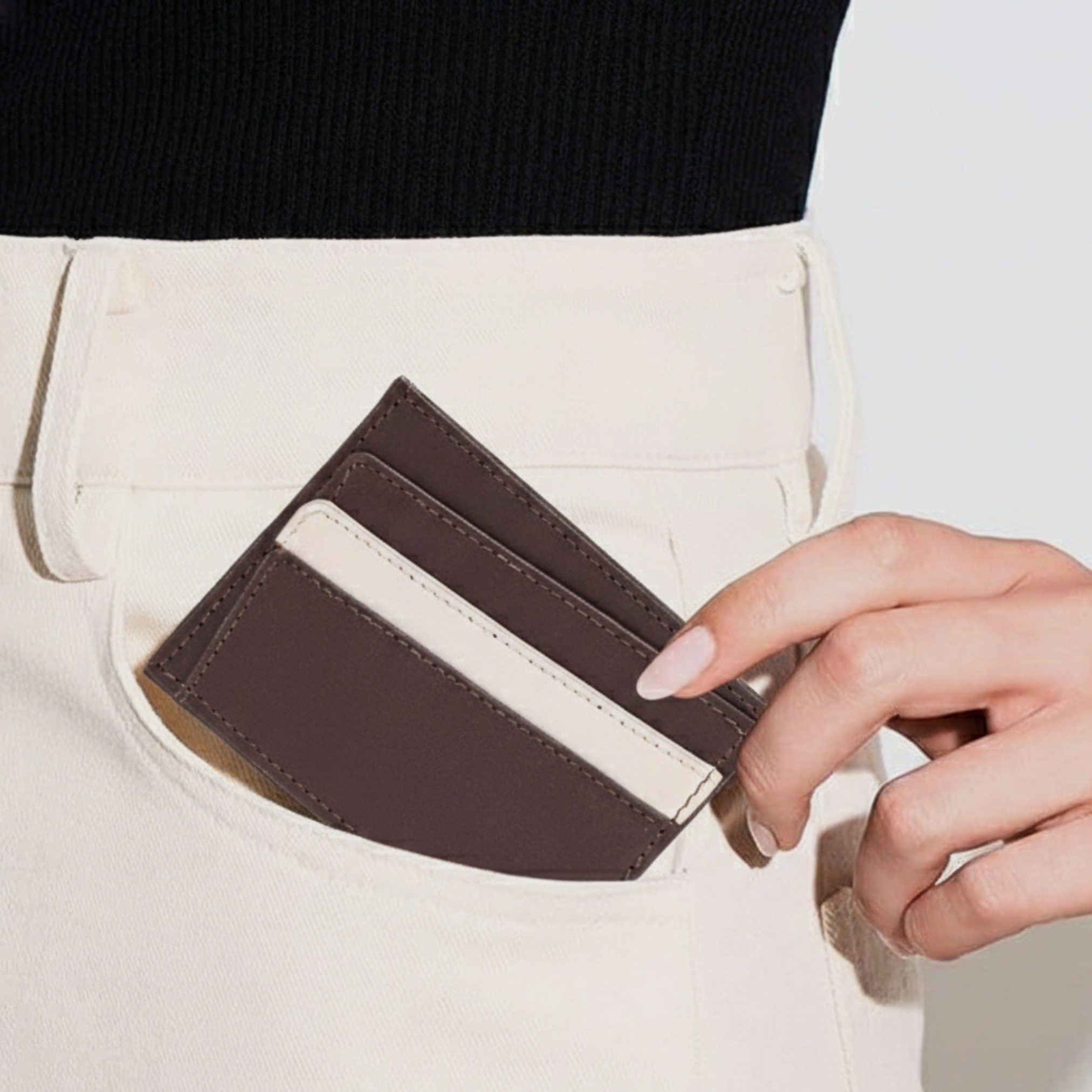 Card Holder - Chocolate Brown