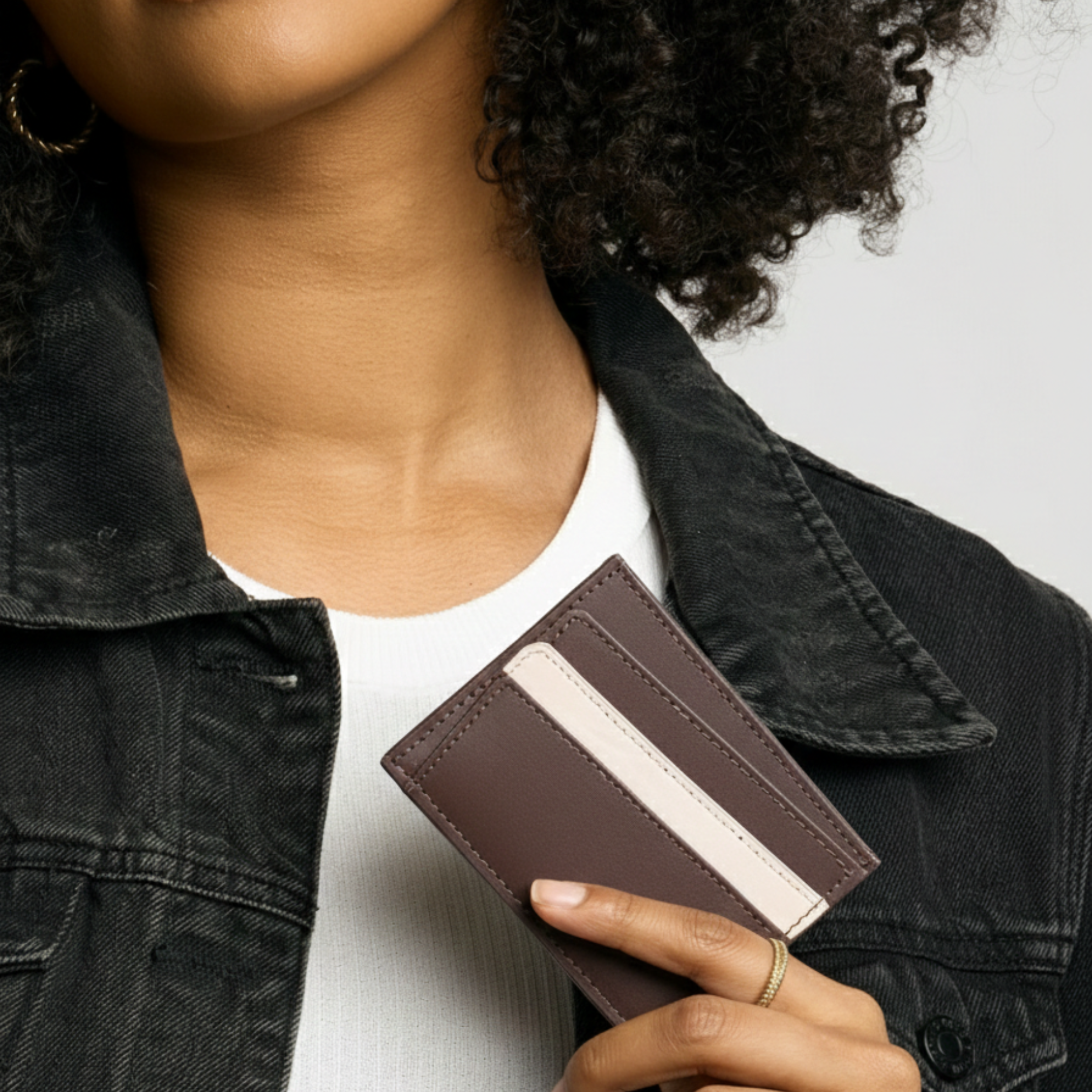 Card Holder - Chocolate Brown