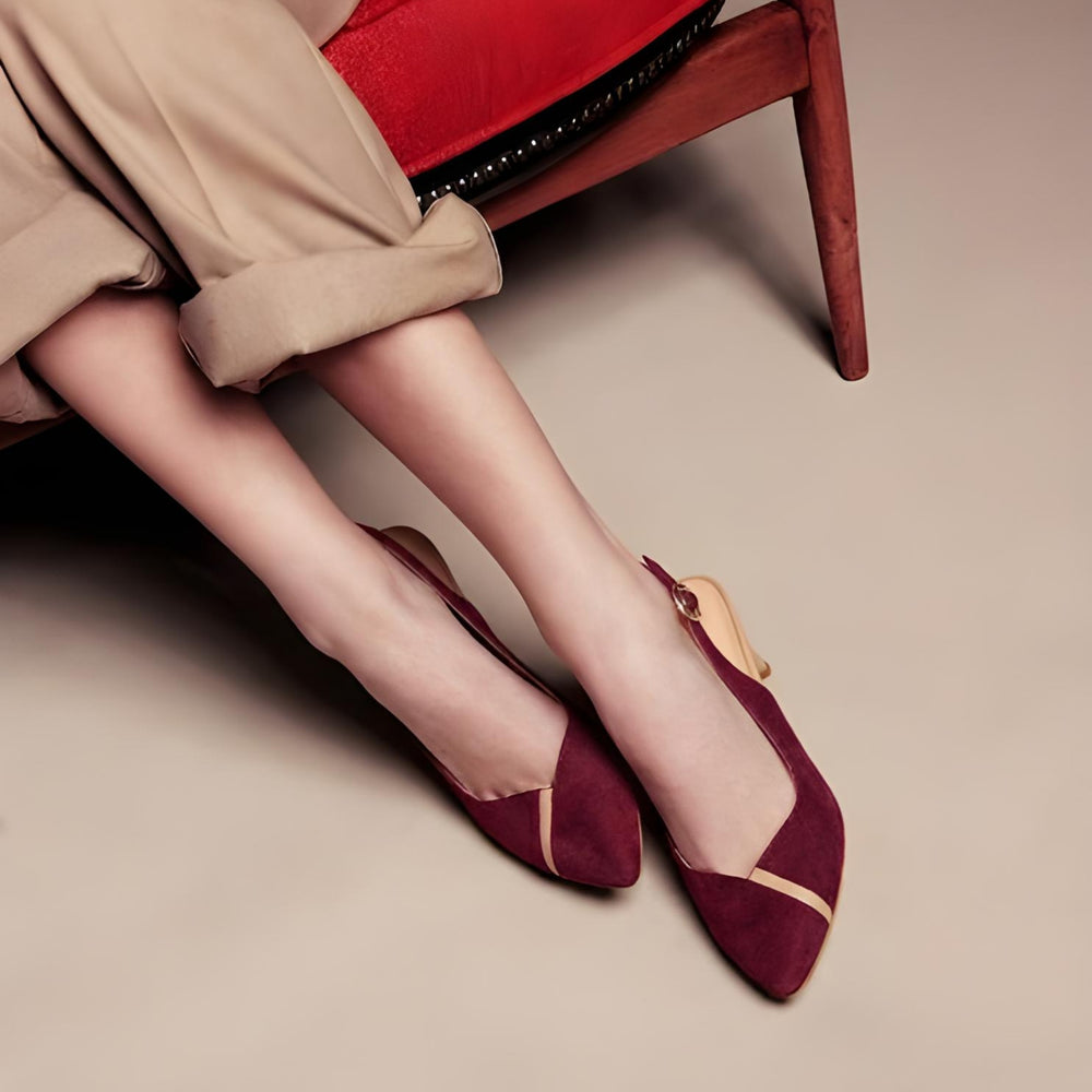 Buy Rosa Rust Stiletto Heel Pointed Pumps Online - Handcrafted for ...