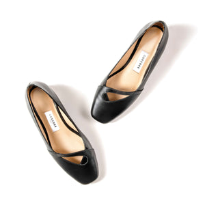 Black ballerina Flat Shoes Above Picture
